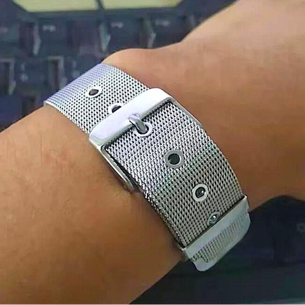 Sterling Silver Belt Buckle Unisex Bracelet